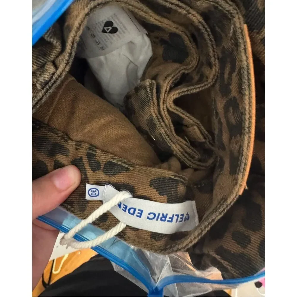 Aelfric Eden Leopard Print Jeans - NWT - Picture 6 of 6